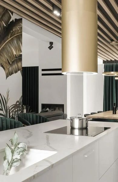 Вытяжка декоративная Ciarko Tubus W Gold Steel (CDW3801) 603936 фото