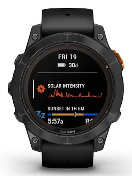 Смарт-годинник Garmin Fenix 7 Pro Solar Slate Gray w. Black Band (010-02777-00/01) 613047 фото