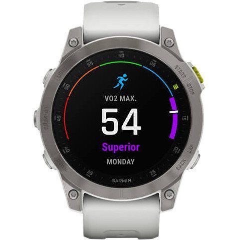Смарт-годинник Garmin Epix (Gen 2) Sapphire - White Titanium (010-02582-20/21) 035044 фото