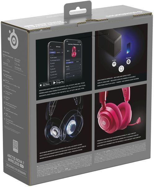 Навушники STEELSERIES Arctis Nova 7 Gen 2 Бездротові, Накладні, Просторовий звук Рожевий 2091847 фото