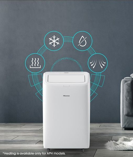 Мобільний кондиціонер HISENSE APH12QC WiFi Осушення Обігрів 2143101 фото