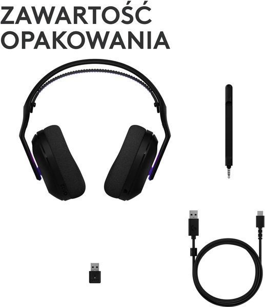 Навушники з мікрофоном Logitech G522 Lightspeed Black (981-001544) 596179 фото