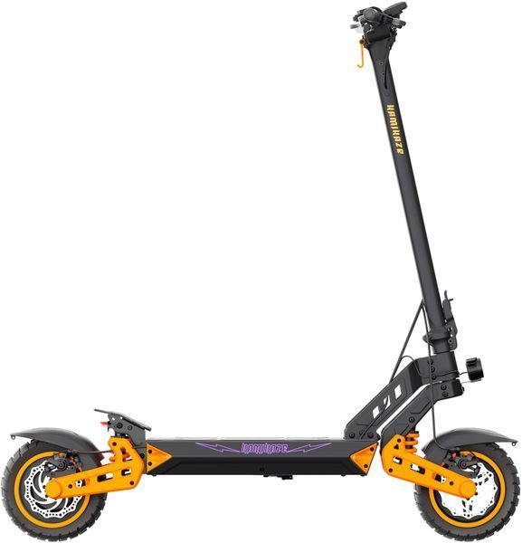 Электросамокат KAMIKAZE K1 Lite 60 км 800 Вт 2 амортизатора 10" + замок зажигания черный 2152895 фото