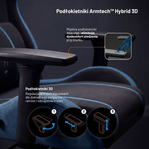 Ігрове крісло DIABLO CHAIRS X-One 2.0 King чорно-синє 1232615 фото