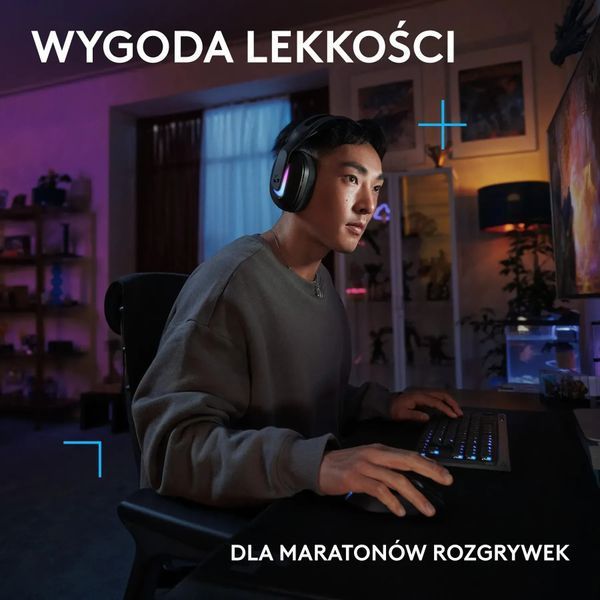 Навушники з мікрофоном Logitech G522 Lightspeed Black (981-001544) 596179 фото