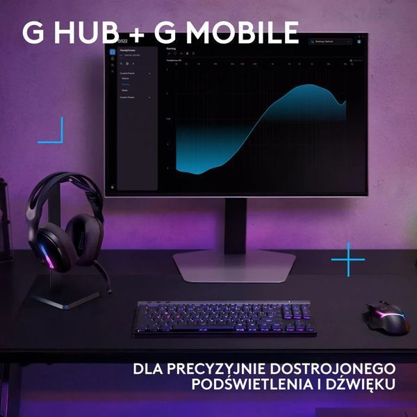 Навушники з мікрофоном Logitech G522 Lightspeed Black (981-001544) 596179 фото