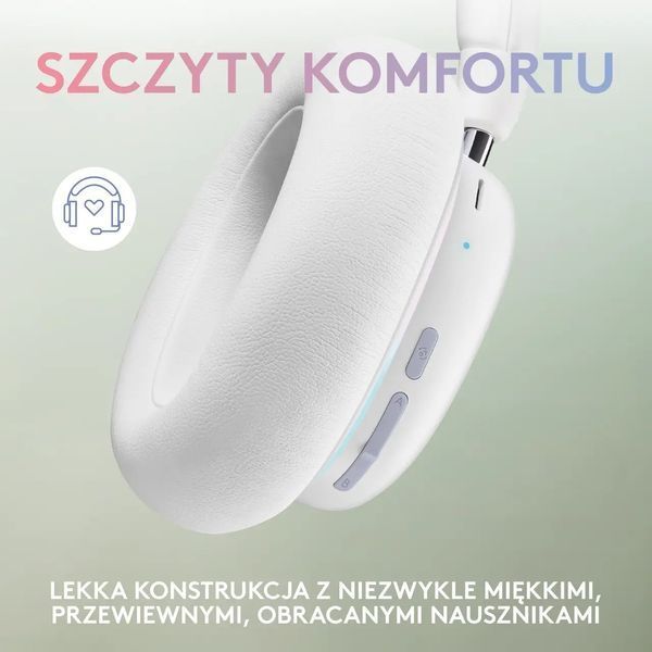 Навушники з мікрофоном Logitech G735 Off White (981-001083) 028613 фото