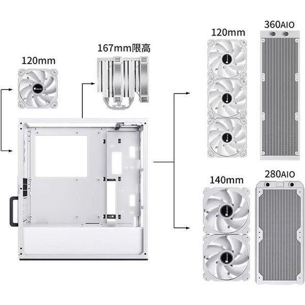 Корпус Jonsbo VR4 White (VR4WHITE) 018409 фото