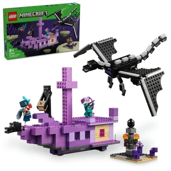 Блоковий конструктор LEGO Minecraft Ендер Дракон і корабель Краю (21264) 613347 фото