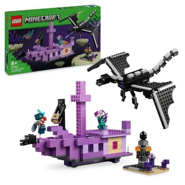 Блоковий конструктор LEGO Minecraft Ендер Дракон і корабель Краю (21264) 613347 фото