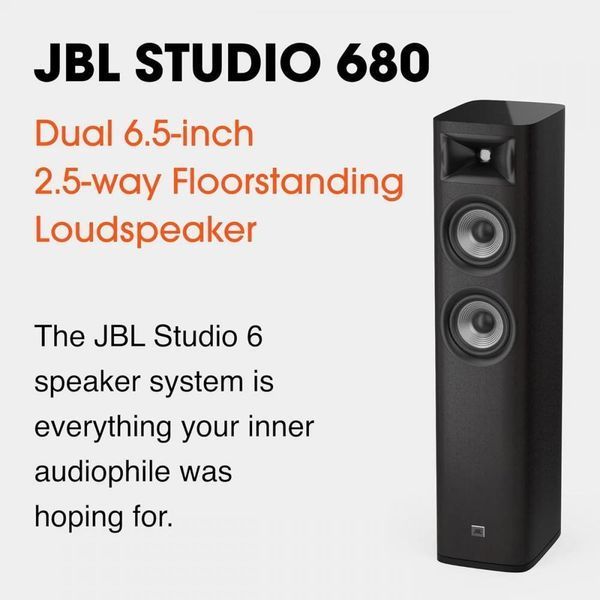 Фронтальные акустические колонки JBL Studio 680 Dark Walnut (JBLS680DKW) 043218 фото