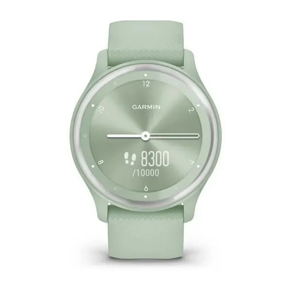 Смарт-годинник Garmin Vivomove Sport Cool Mint Case and S. Band w. Silver Accents (010-02566-03) 613101 фото