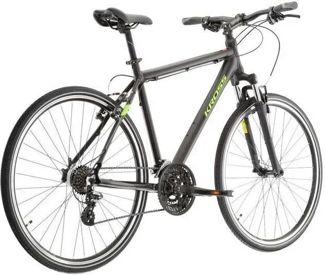 Велосипед горный (MTB) Kross Evado 2.0 Me 28 2023 Black/Green 603287 фото