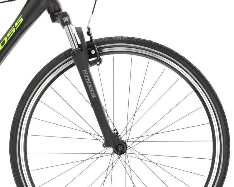 Велосипед горный (MTB) Kross Evado 2.0 Me 28 2023 Black/Green 603287 фото