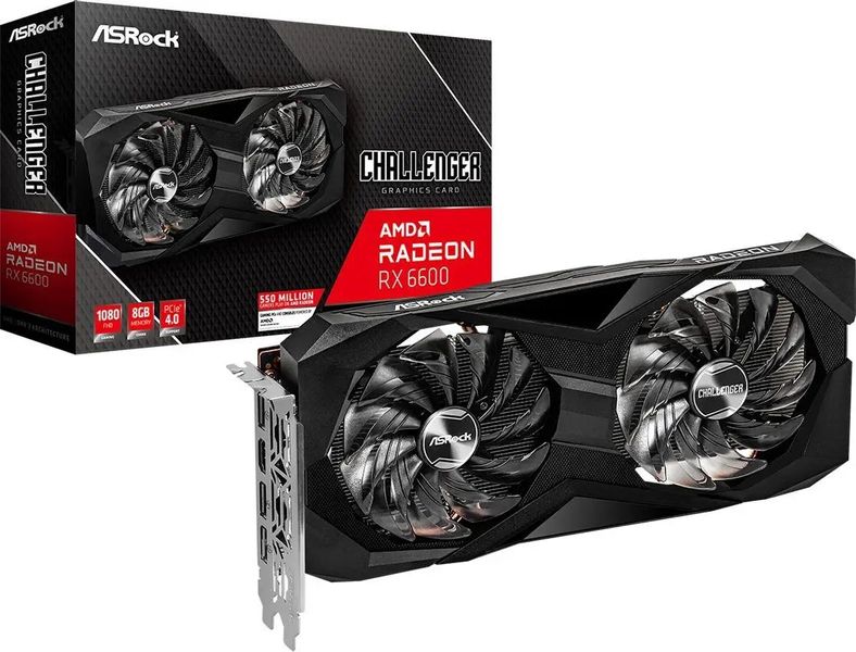 Видеокарта ASRock Radeon RX 6600 Challenger D 8GB (RX6600 CLD 8G) 357876 фото