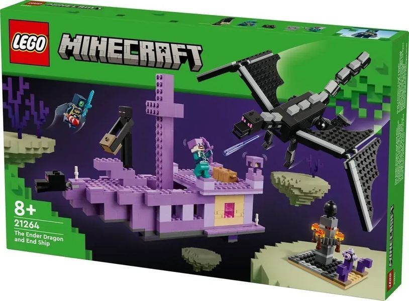 Блоковий конструктор LEGO Minecraft Ендер Дракон і корабель Краю (21264) 613347 фото