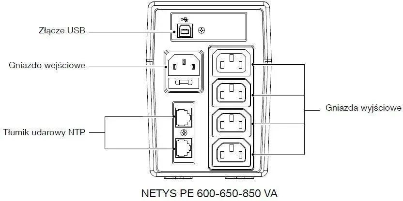Лінійно-інтерактивне ДБЖ Socomec Netys 850 (NPE-0850) 022028 фото