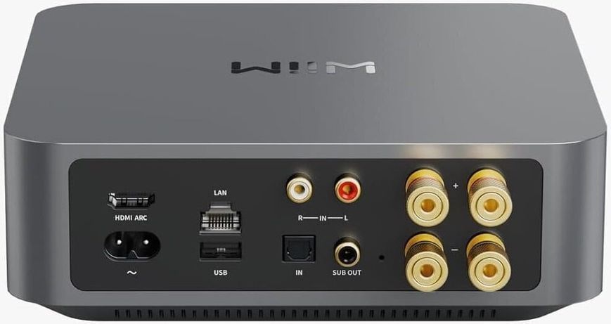 Підсилювач WiiM AMP Сірий, HDMI ARC, Стрімер, Wi-Fi, DLNA, AirPlay2, Двонаправлений BT, Chromecast, Spotify 707107 фото