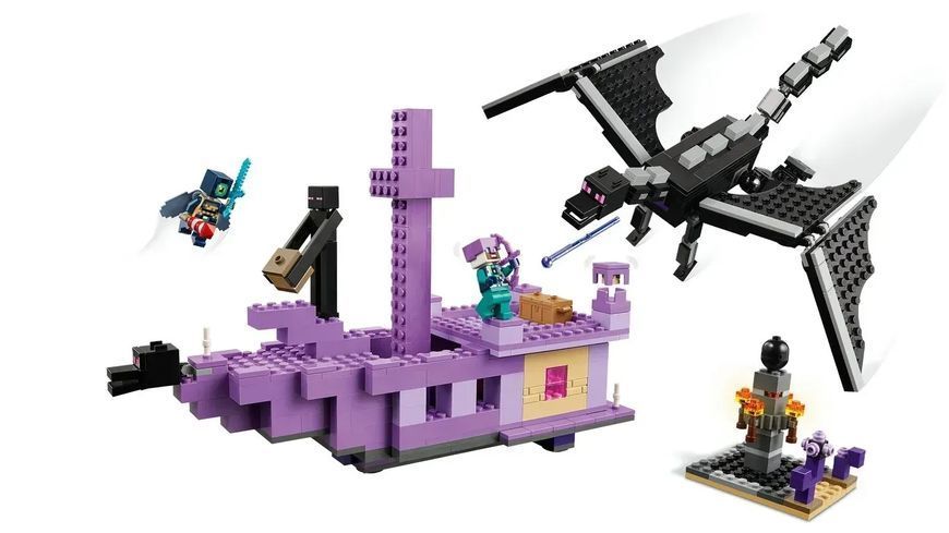 Блоковий конструктор LEGO Minecraft Ендер Дракон і корабель Краю (21264) 613347 фото