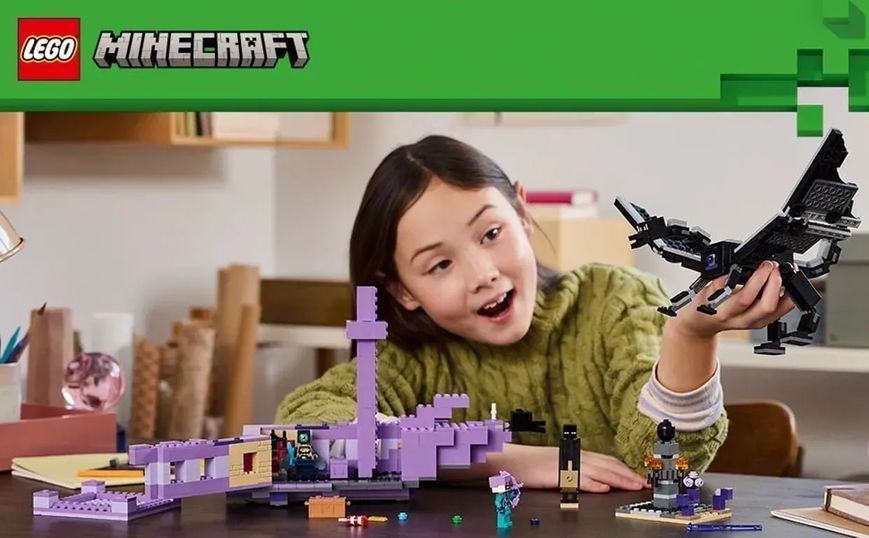 Блоковий конструктор LEGO Minecraft Ендер Дракон і корабель Краю (21264) 613347 фото