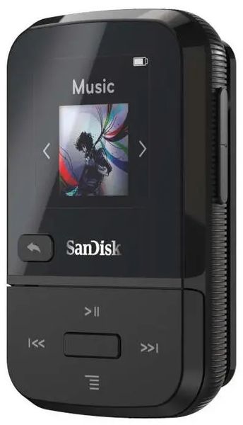 Компактний MP3 плеєр SanDisk Clip Sport Go 32GB Black (SDMX30-032G-G46K) 305424 фото