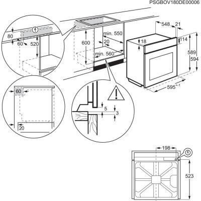Духовка электрическая Electrolux EOF3H50BK 011320 фото