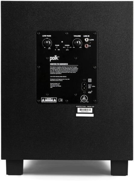 Сабвуфер POLK AUDIO Monitor XT10 Черный 2072616 фото