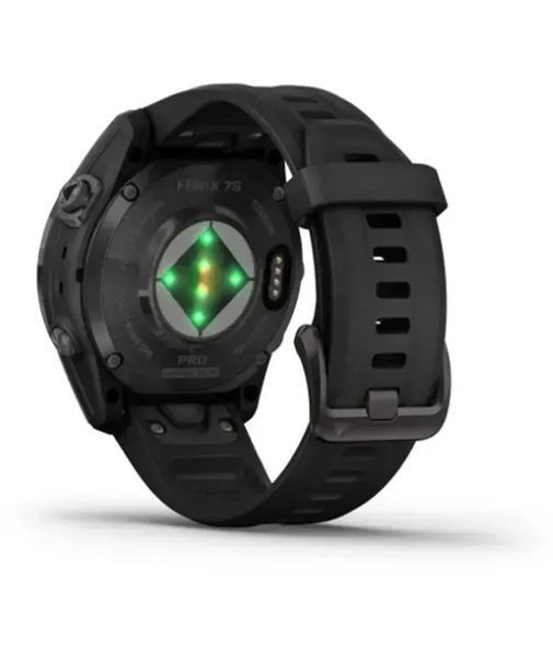 Смарт-годинник Garmin Fenix 7S Pro Sapphire Solar Carbon G. DLC Tit. with Black Band (010-02776-10/11/54) 613049 фото