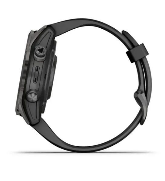 Смарт-годинник Garmin Fenix 7S Pro Sapphire Solar Carbon G. DLC Tit. with Black Band (010-02776-10/11/54) 613049 фото