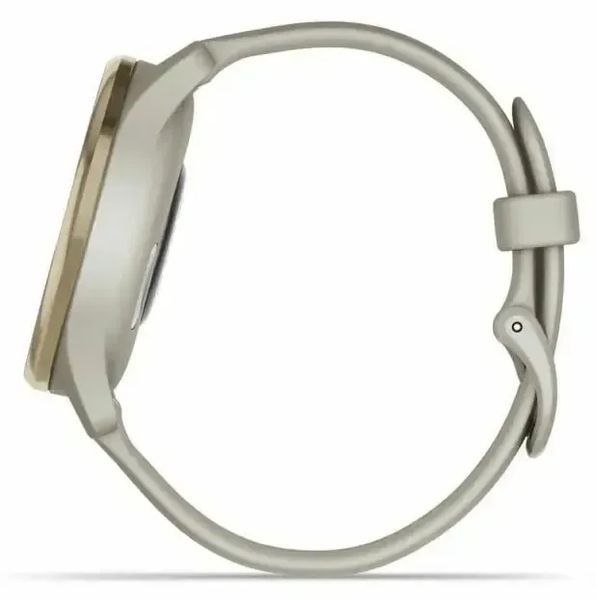 Смарт-годинник Garmin Vivomove Trend Cream Gold S. Steel Bezel w. F. Gray Case and S. Band (010-02665-02) 612687 фото