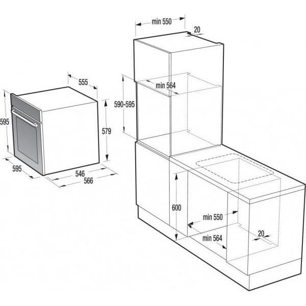 Духовка електрична Gorenje BOP798S54X 011370 фото
