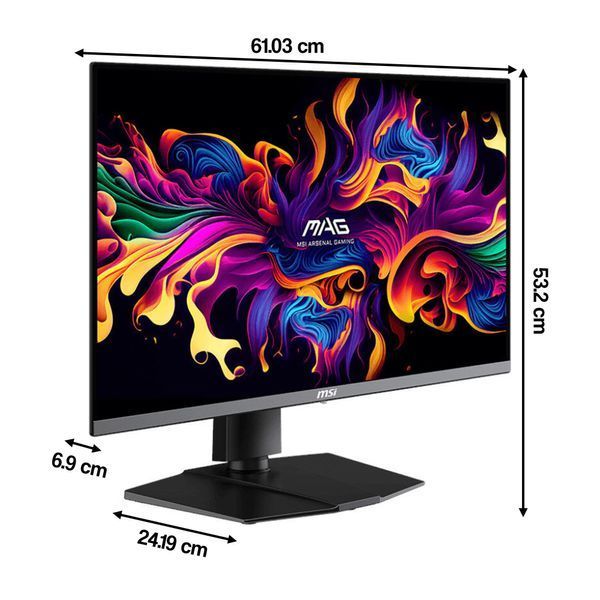 Монітор MSI MAG 272UP QD-OLED X24 26.5" 3840x2160px 240Гц 0.03 мс [GTG] 2078548 фото