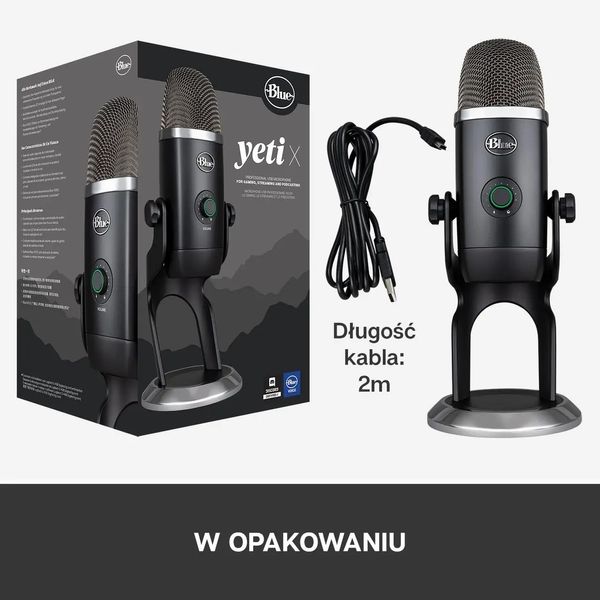 Мікрофон для ПК/ для стрімінгу, підкастів Blue Yeti X Pro (988-000244) 333746 фото