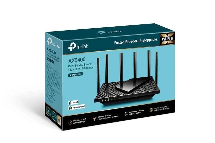 Бездротовий маршрутизатор (роутер) TP-Link Archer AX73 001498 фото