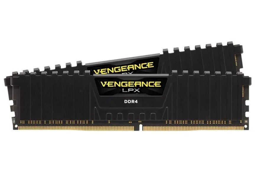 Память для настольных компьютеров Corsair 16 GB (2x8GB) DDR4 3000 MHz Vengeance LPX Black (CMK16GX4M2D3000C16) 226357 фото