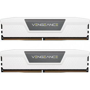 Пам'ять для настільних комп'ютерів Corsair 32 GB (2x16GB) DDR5 5600 MHz Vengeance White (CMK32GX5M2B5600C40W) 027590 фото