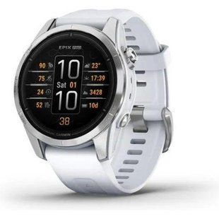 Смарт-годинник Garmin Epix Pro Gen 2 42mm Silver w. Whitestone Band (010-02802-00/01) 035046 фото