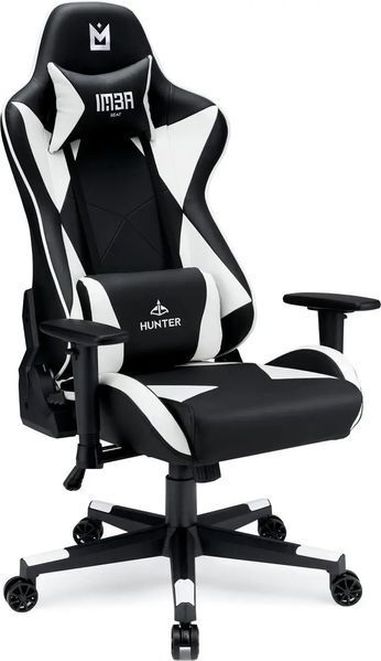 Комп'ютерне крісло для геймера IMBA seat Hunter white 019383 фото