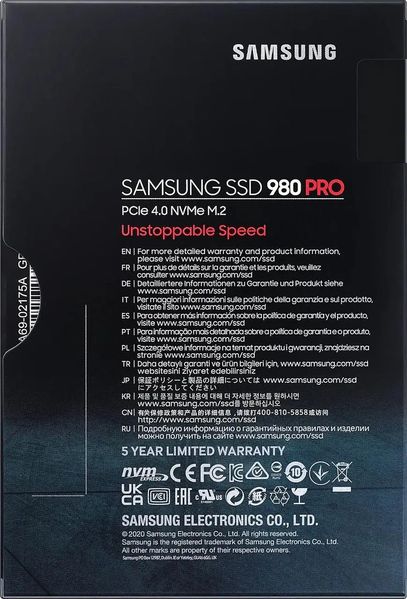 SSD накопичувач Samsung 980 PRO 1 TB (MZ-V8P1T0BW) 338763 фото