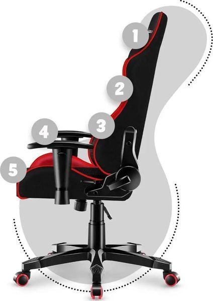 Комп'ютерне крісло для геймера Huzaro Ranger 6.0 Mesh Red 018773 фото