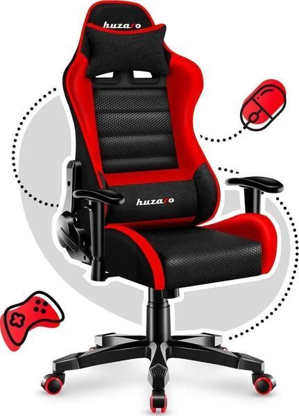 Комп'ютерне крісло для геймера Huzaro Ranger 6.0 Mesh Red 018773 фото