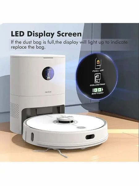 Робот-пилосос з вологим прибиранням Neabot Robot Vacuum Nomo N2 White 036490 фото