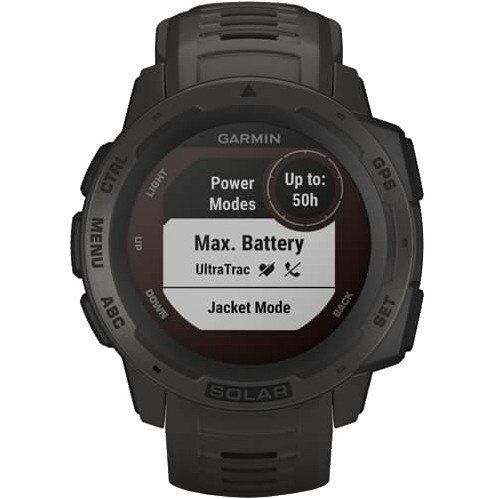 Смарт-часы Garmin Instinct Solar Graphite (010-02293-00) 035096 фото