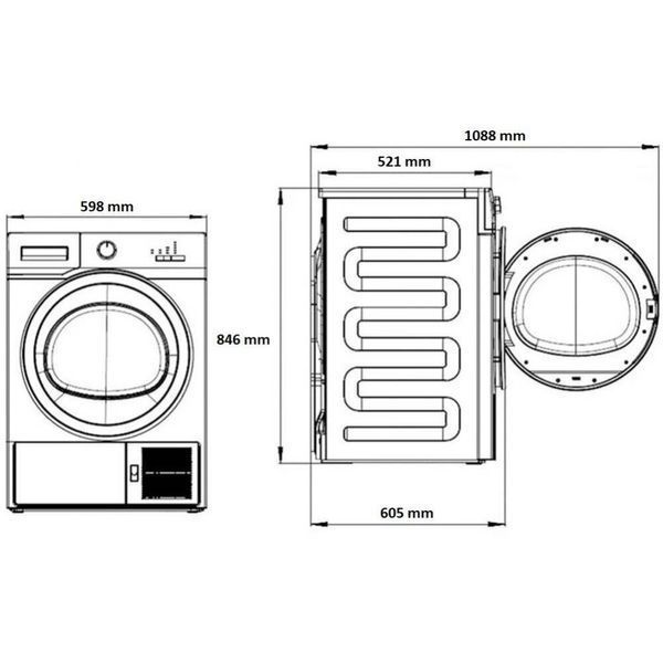 Сушильна машина Beko B5T68243WDC 040634 фото