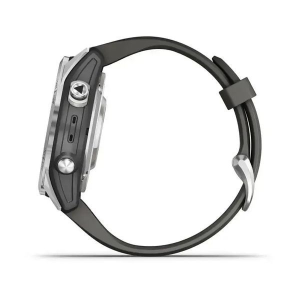 Смарт-часы Garmin Fenix 7S Pro Solar Silver w. Graphite Band (010-02776-00/01) 614158 фото
