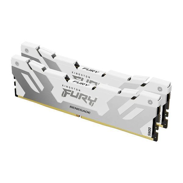 Пам'ять для настільних комп'ютерів Kingston Fury 32 GB (2x16GB) DDR5 6400 MHz Renegade Silver/White (KF564C32RWK2-32) 033193 фото