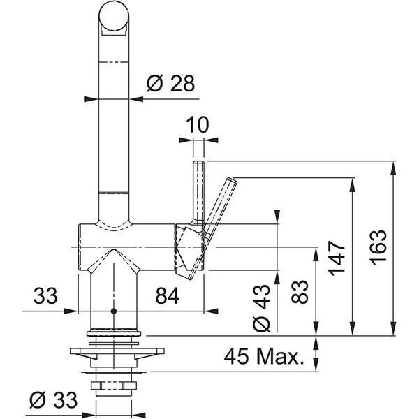 Змішувач для кухонної мийки Franke Active L 115.0653.382 572697 фото