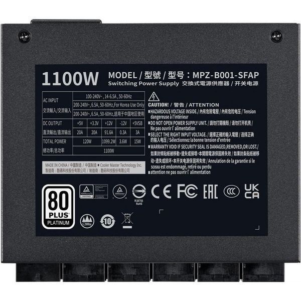 Блок живлення Cooler Master V SFX Platinum 1100 (MPZ-B001-SFAP-BEU) 002197 фото