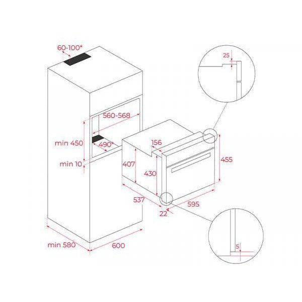 Духовка електрична Teka HLC 8440 C BK (111160012) 012060 фото