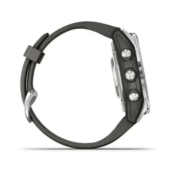 Смарт-часы Garmin Fenix 7S Pro Solar Silver w. Graphite Band (010-02776-00/01) 614158 фото